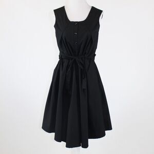 Black cotton GR. Dano A-line dress 6